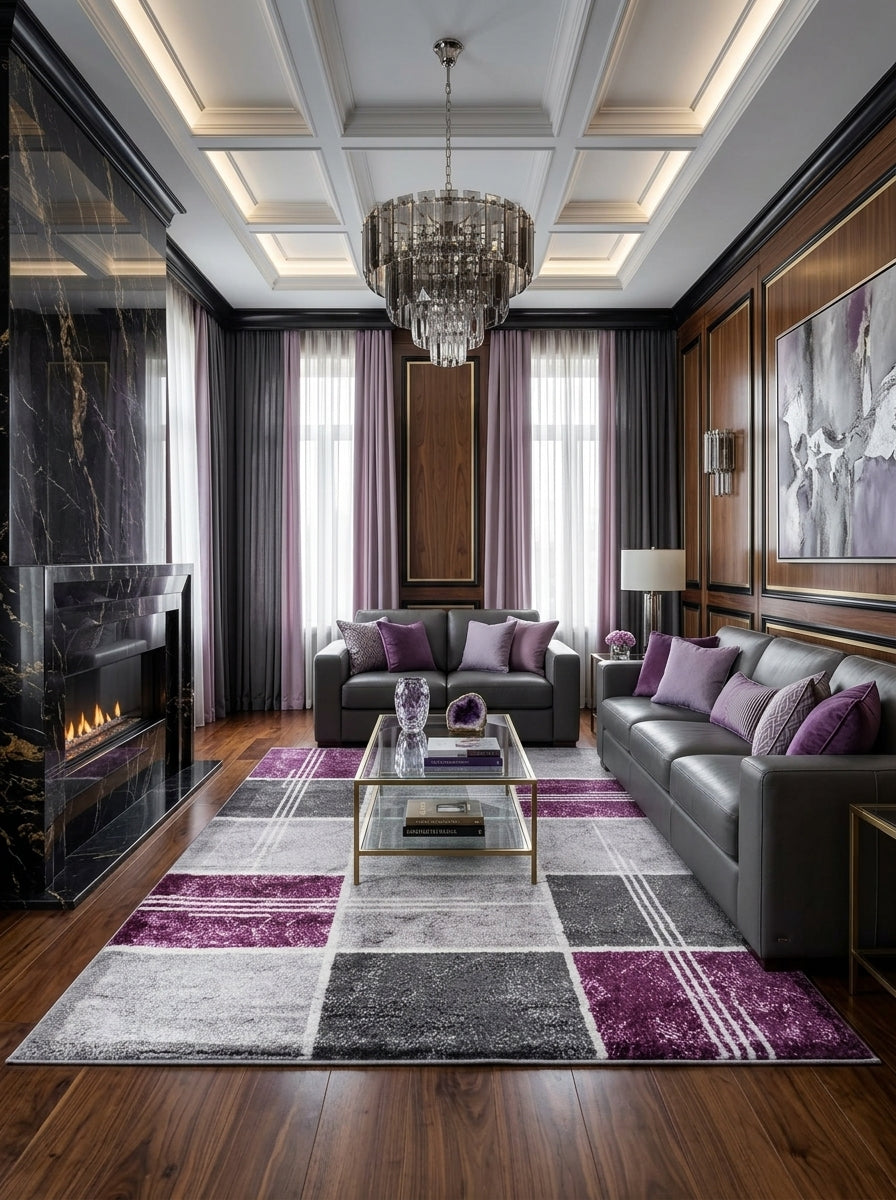 Large Modern Rug – Living Room & Bedroom Carpet