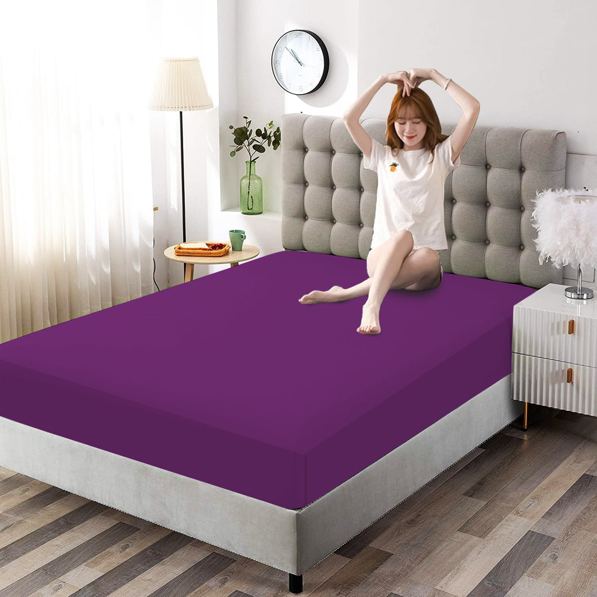 25cm Deep Fitted Sheet – Soft Easy-Care Polycotton