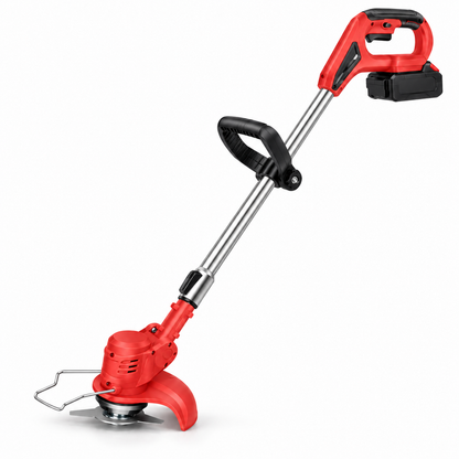 21V Cordless Grass Trimmer with Adjustable Cutting Head