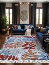 Vintage Printed Rug – Traditional Low-Pile Design