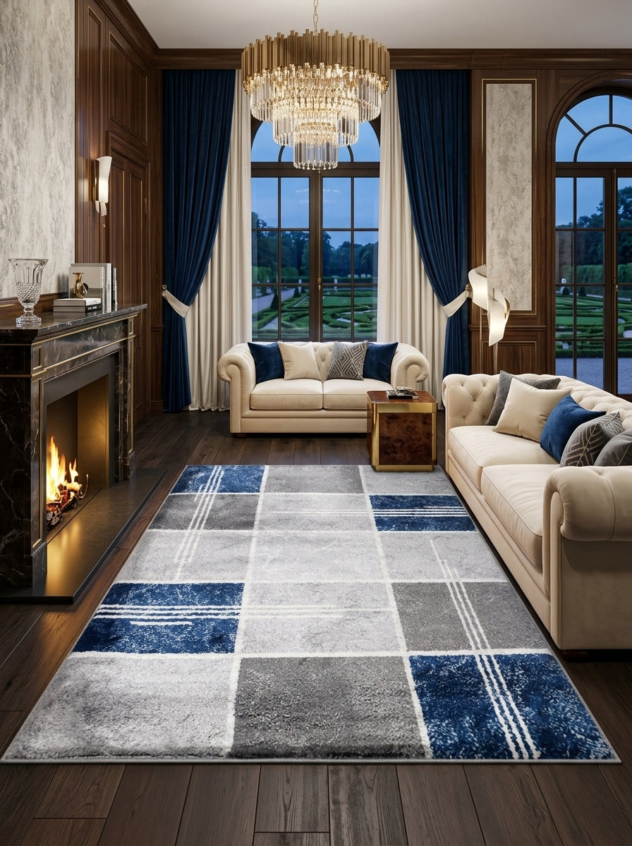 Large Modern Rug – Living Room & Bedroom Carpet
