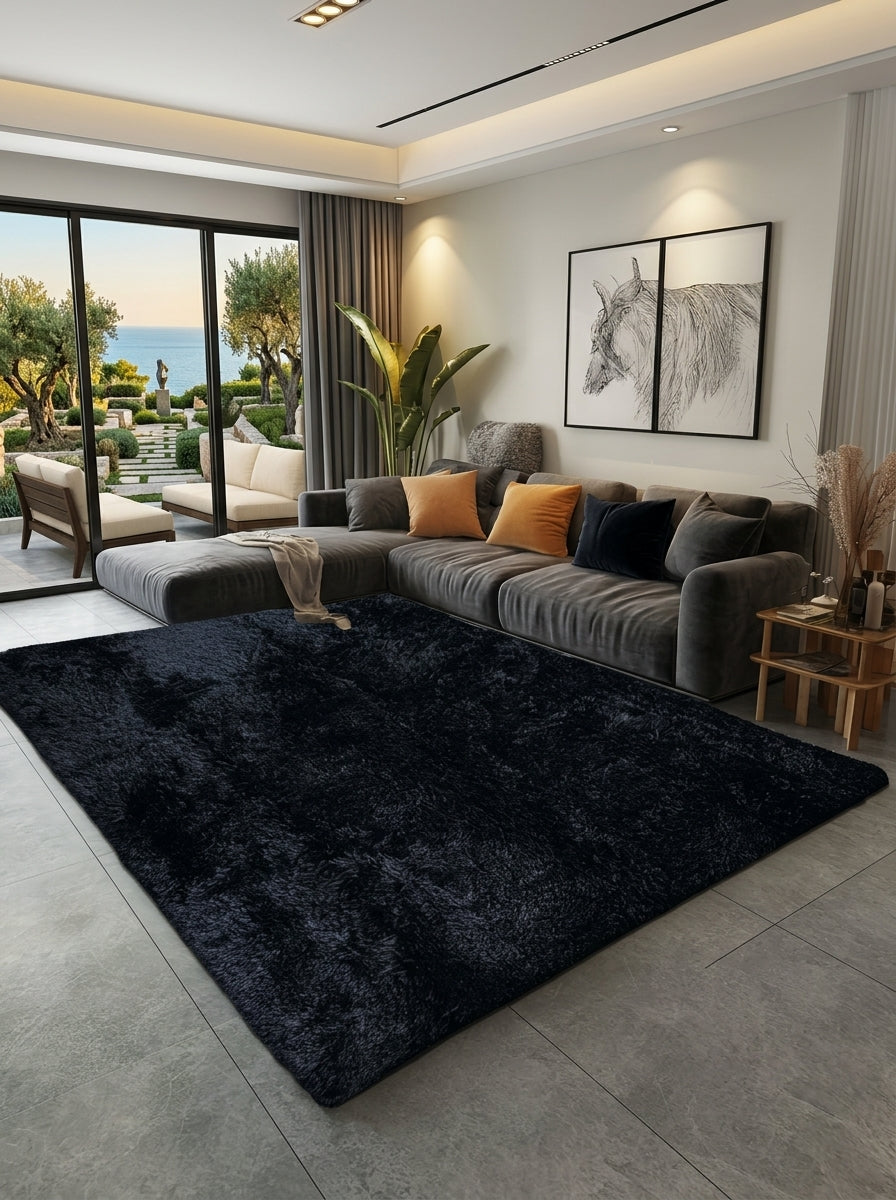 Soft Shaggy Area Rug – Cosy Bedroom & Living Room