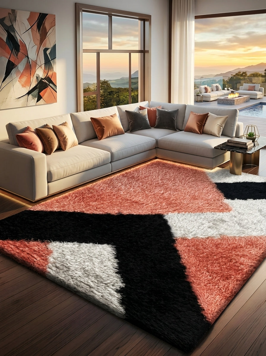Pona Nova Deep Pile Shaggy Rug – Soft Area Carpet