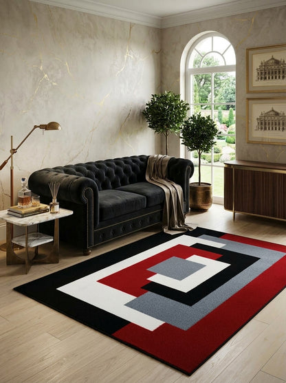 Illusion Geometric Runner Rug – Non-Slip Hall Mat