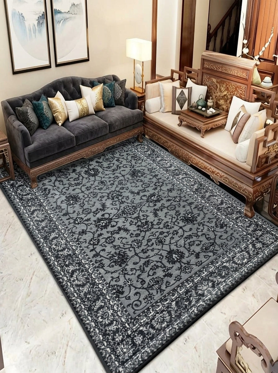 Large Traditional Bedroom Rug – Classic Area Carpet