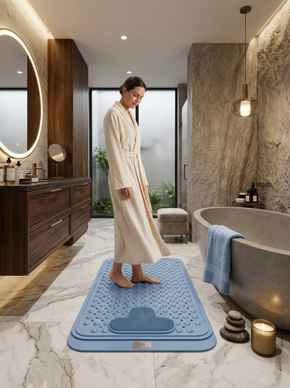 Foot Massage Bath Mat – Rubber with Suction Cups