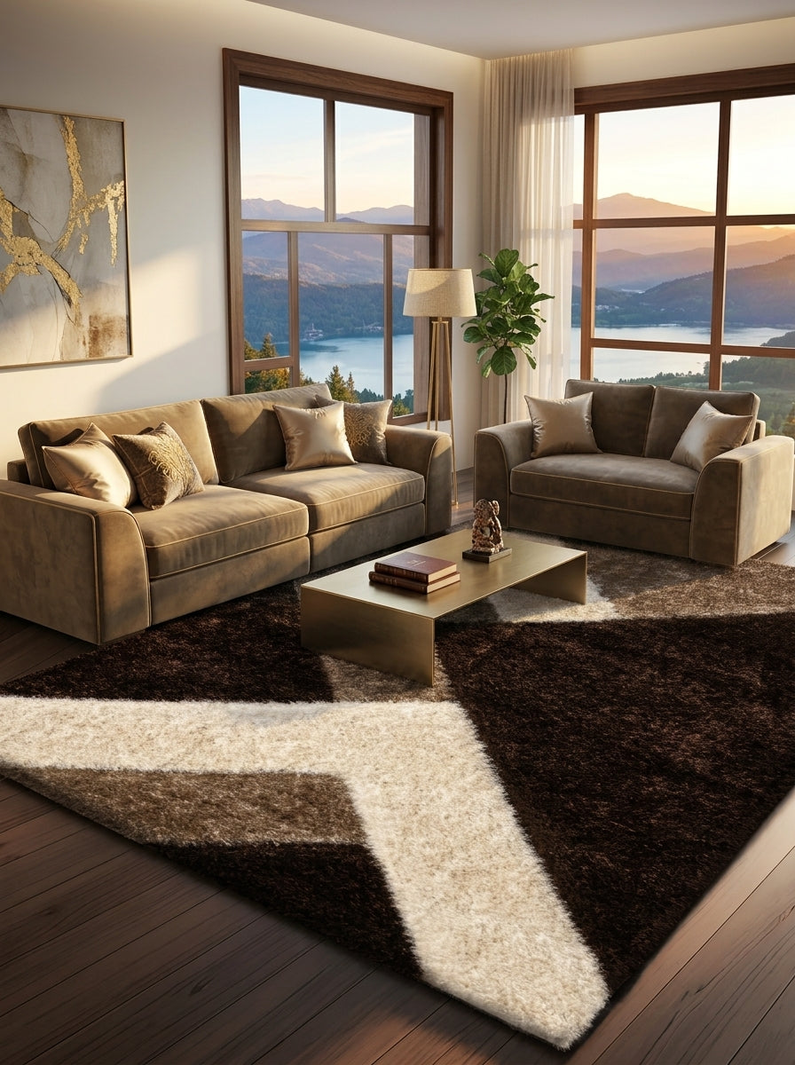 Pona Nova Deep Pile Shaggy Rug – Soft Area Carpet