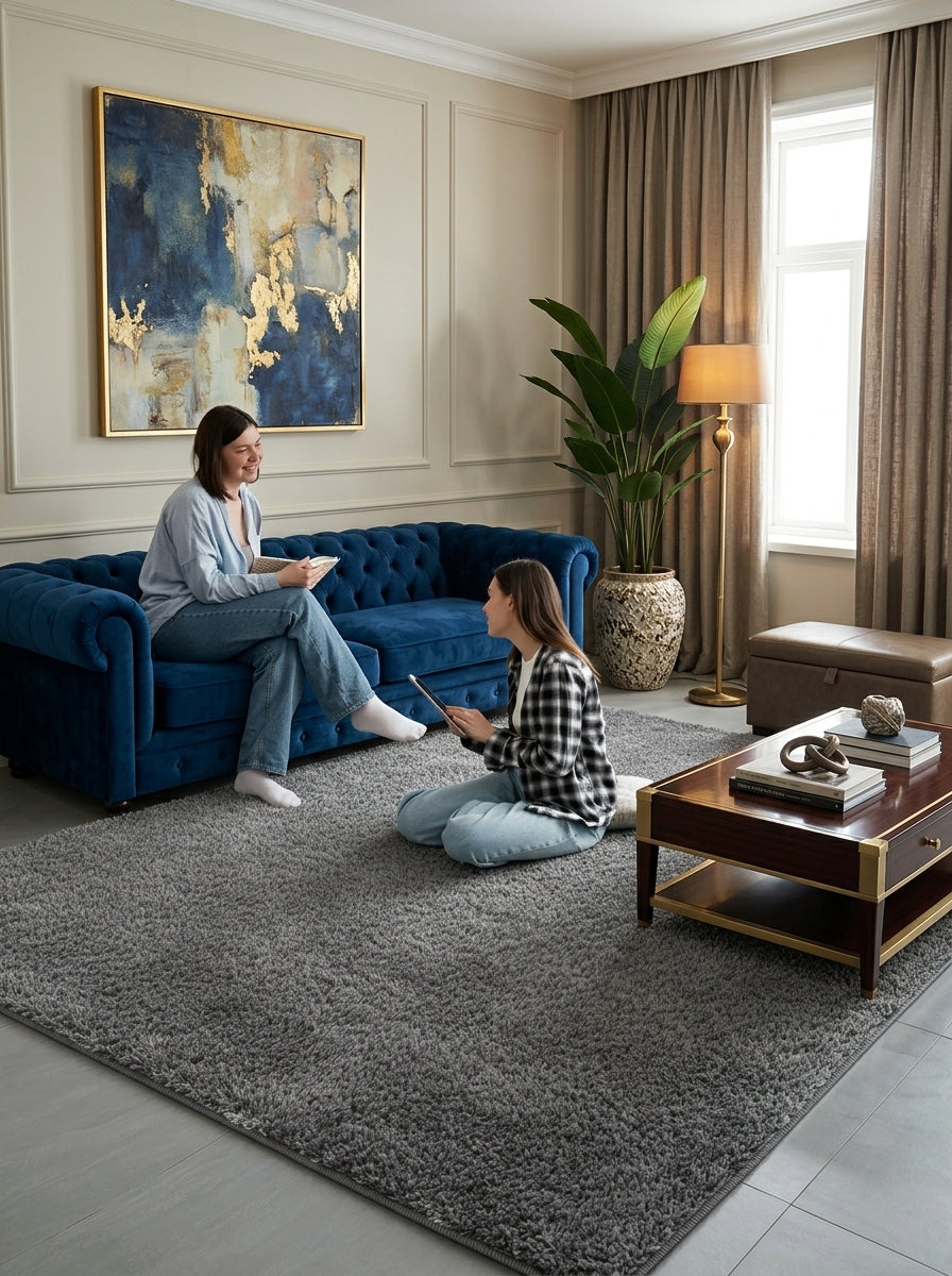Soft Fluffy Shaggy Rug – Bedroom & Living Room