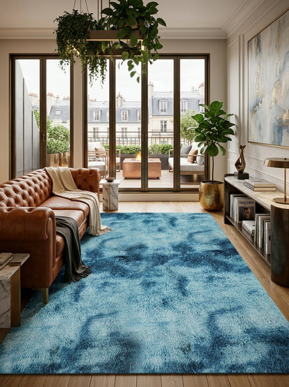 Thick Shaggy Rug – Soft, Fluffy Living Room Carpet
