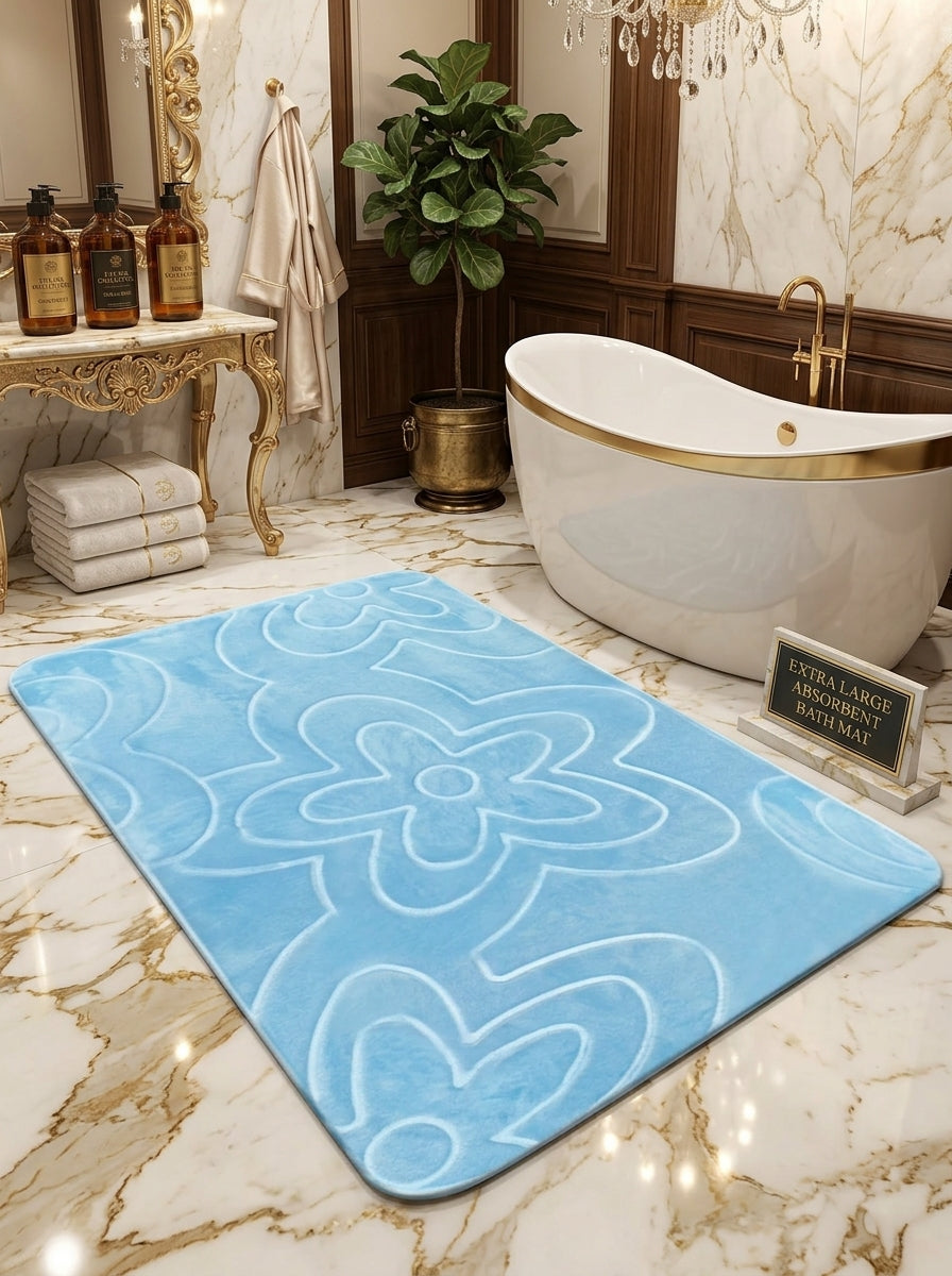 Soft Absorbent Bath Mat – Mat & Pedestal Options