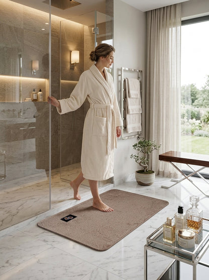 Microfibre Non-Slip Bath Mat – Bathroom Floor Rug