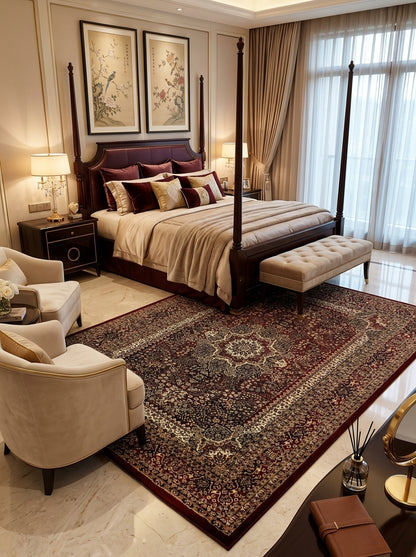 Large Traditional Bedroom Rug – Classic Area Carpet