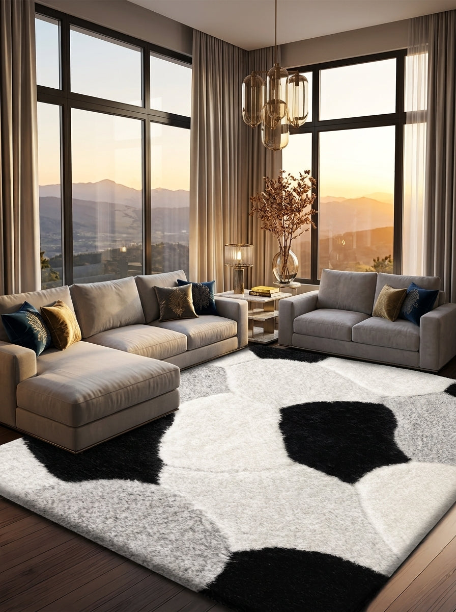 Pona Nova Deep Pile Shaggy Rug – Soft Area Carpet