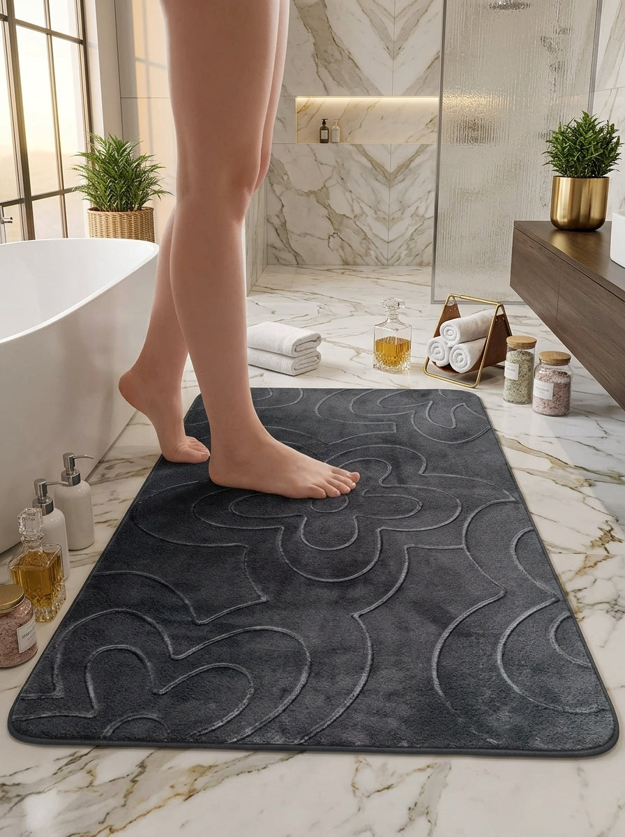 Soft Absorbent Bath Mat – Mat & Pedestal Options
