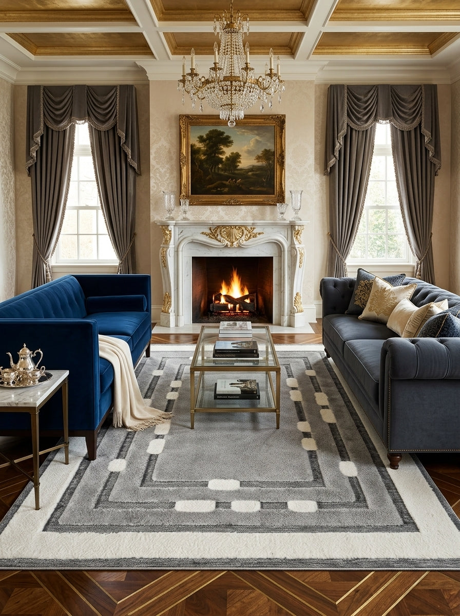 Modern Non-Slip Indoor Rug – Living Room & Bedroom