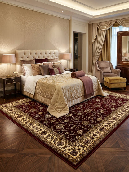 Large Traditional Bedroom Rug – Classic Area Carpet