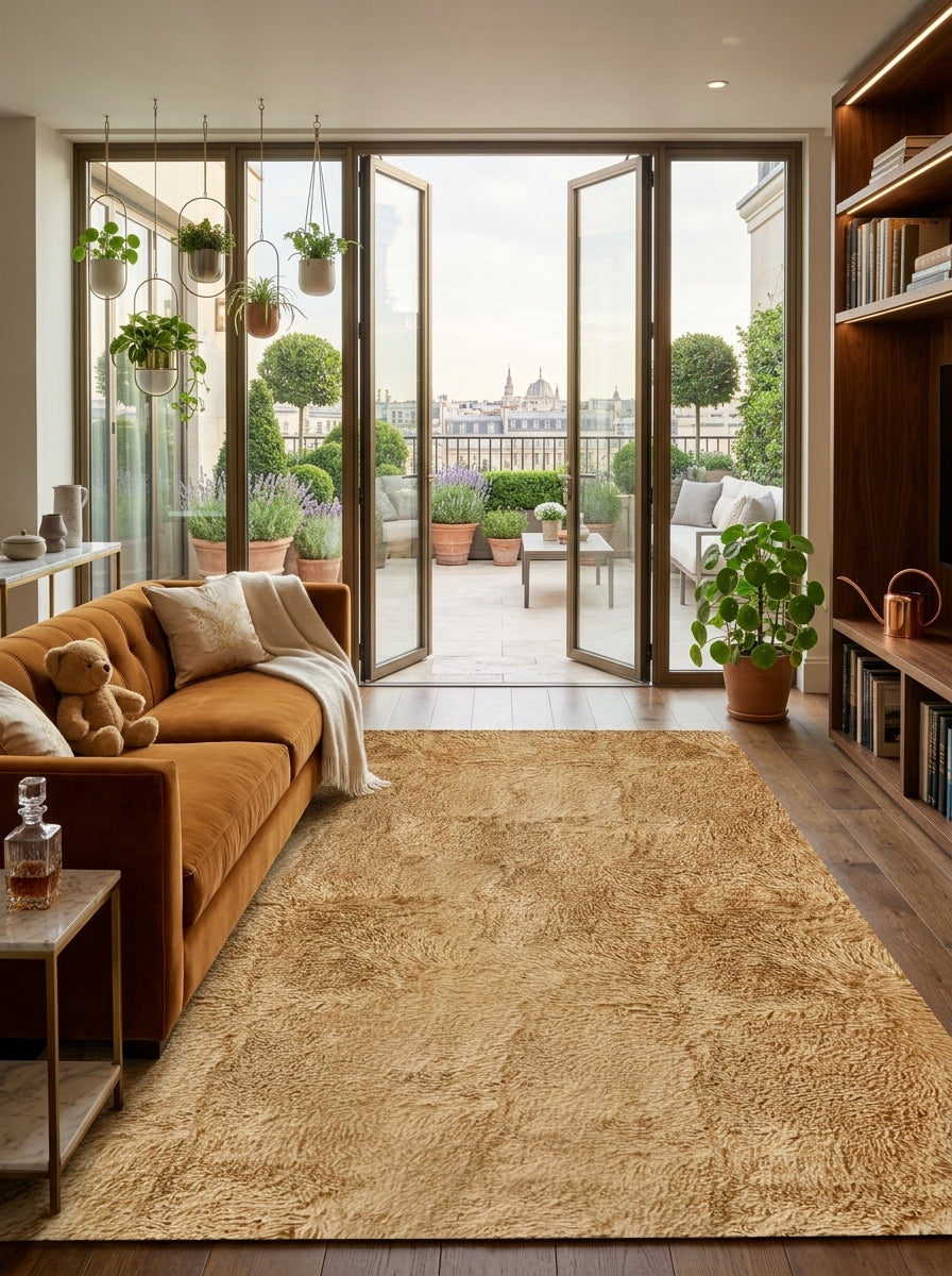 Thick Shaggy Rug – Soft, Fluffy Living Room Carpet