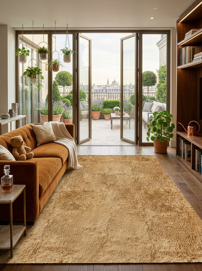 Thick Shaggy Rug – Soft, Fluffy Living Room Carpet
