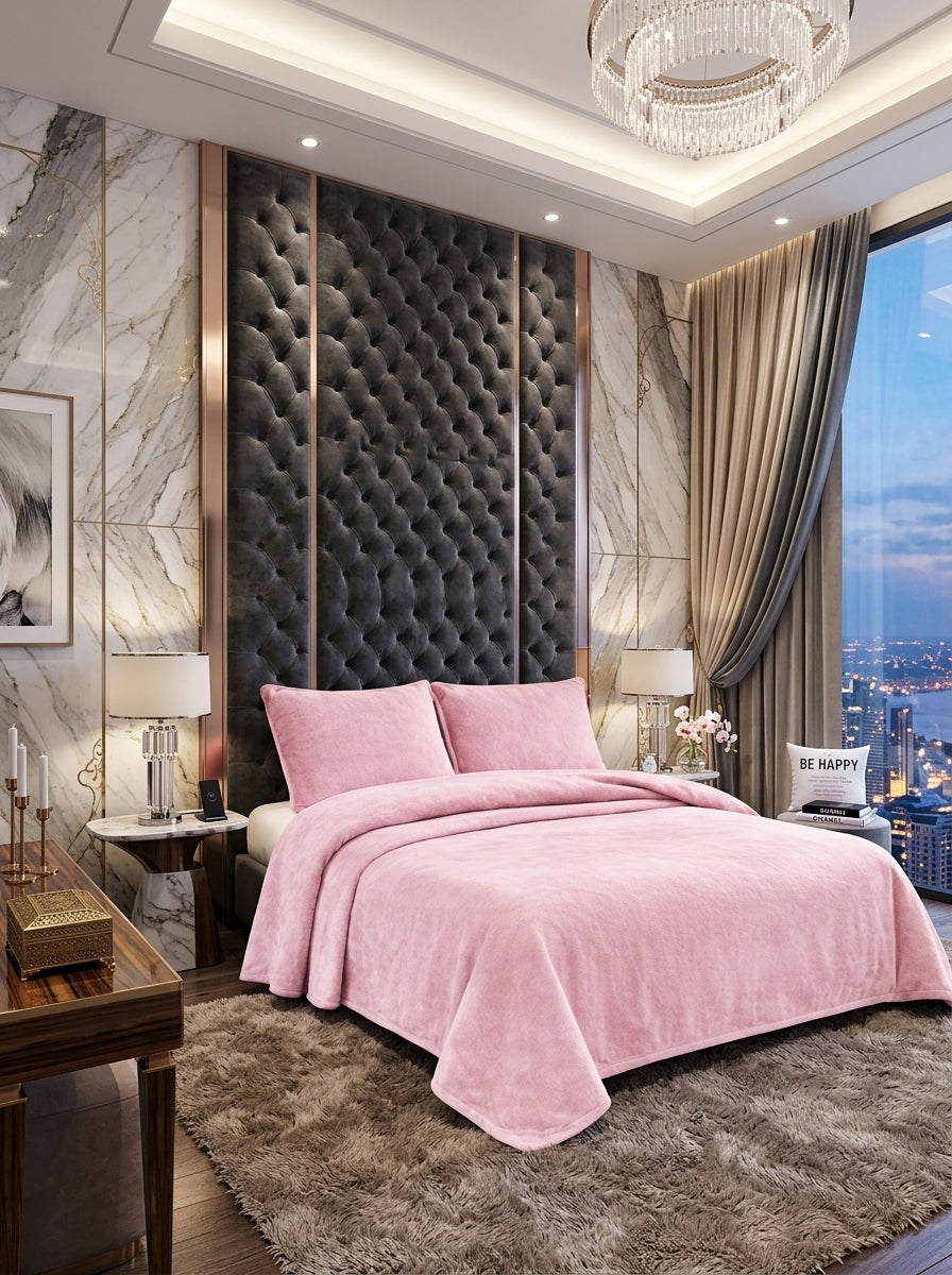 Soft Velvet Duvet Cover Set – 3 Piece Bedding