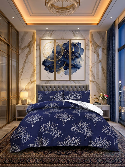Printed Reversible Duvet Cover Set – Bedroom Bedding