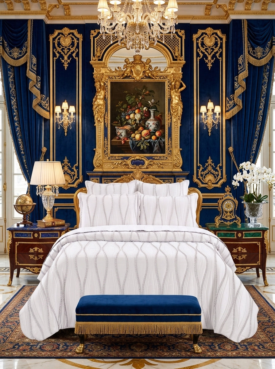 Luxury Quilted Bedspread Set – Decorative Bed Throw