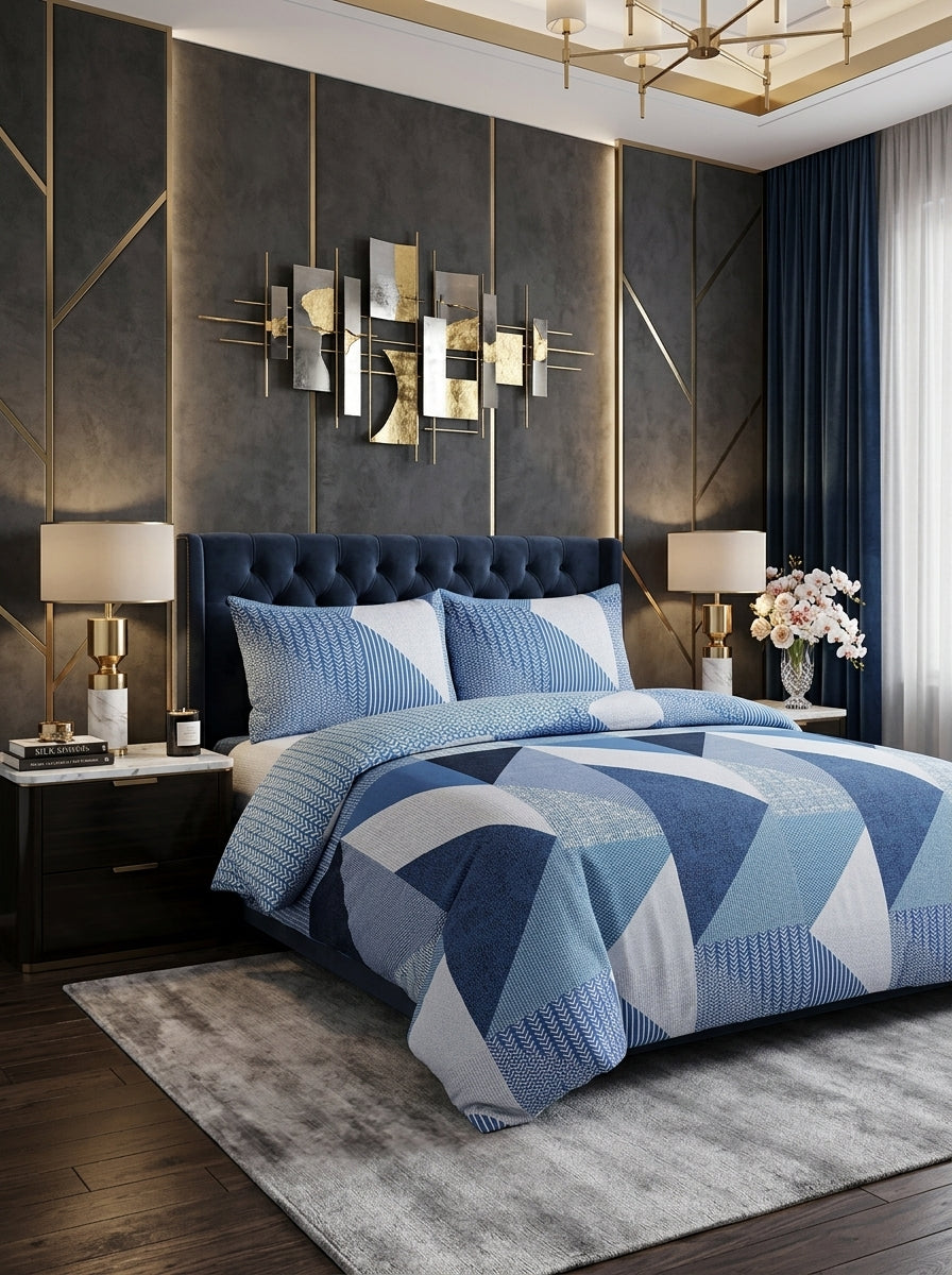 Printed Reversible Duvet Cover Set – Bedroom Bedding