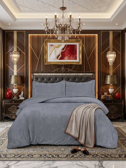 Velvet Embossed Bedspread Throw – Soft Bedroom Cover