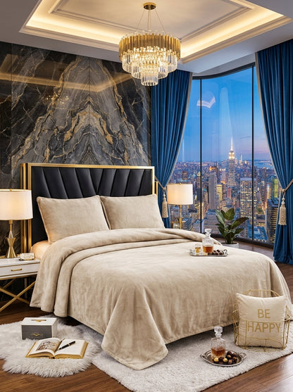 Soft Velvet Duvet Cover Set – 3 Piece Bedding