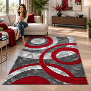 Retro Modern Statement Living Room Rug