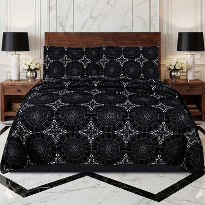 Embossed Quilted Bedspread Set – Pillow Shams Included