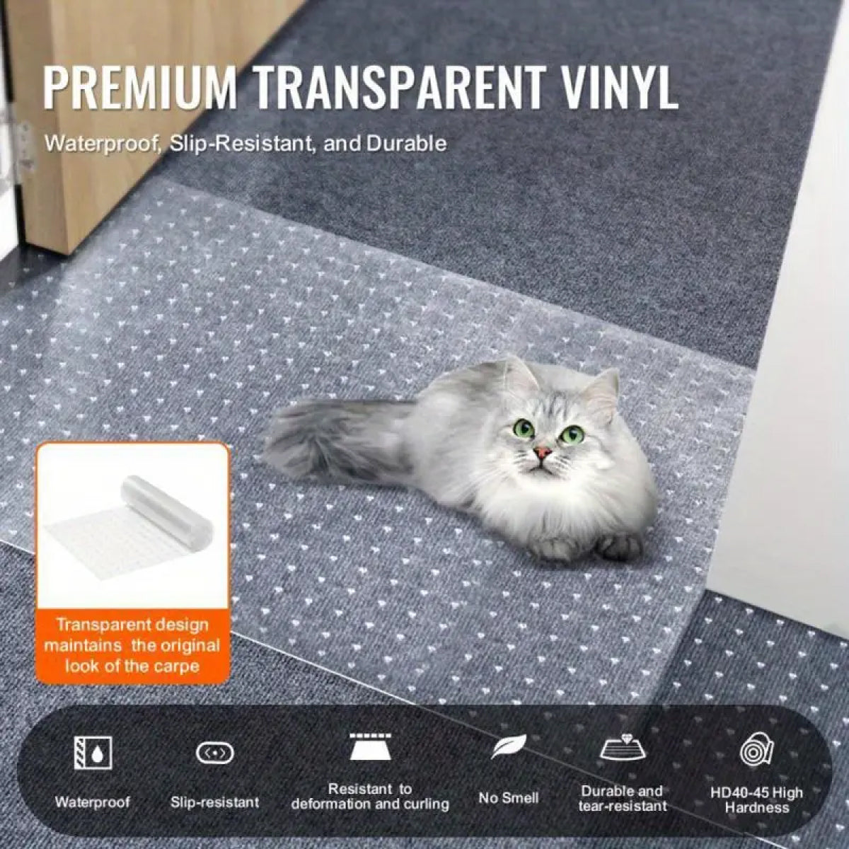 Clear Carpet Protector Roll – Transparent Floor Mat