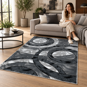 Retro Modern Statement Living Room Rug