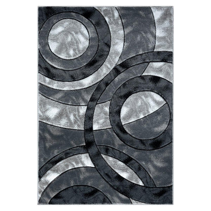 Retro Abstract Rug – Contemporary Living Room Carpet