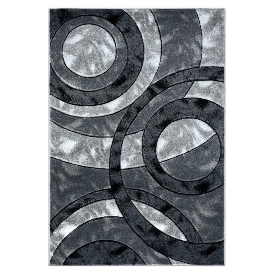 Retro Abstract Rug – Contemporary Living Room Carpet