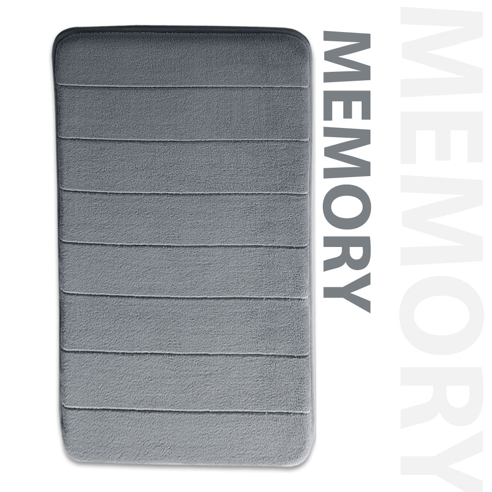 Absorbent Non-Slip Bath Mat & Pedestal Mat Set