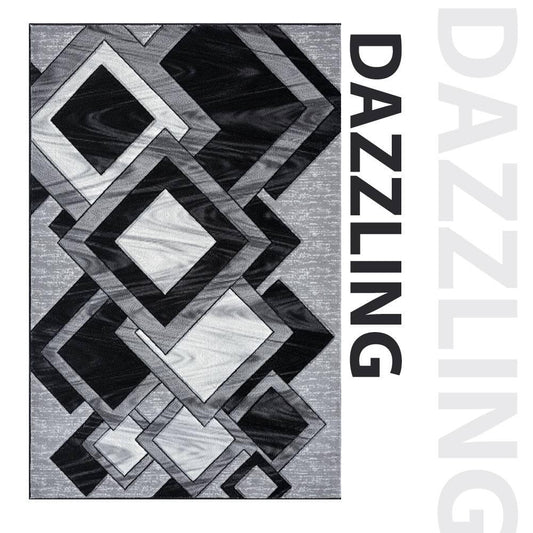 Dazzling Abstract Rug – Modern Living Room Style