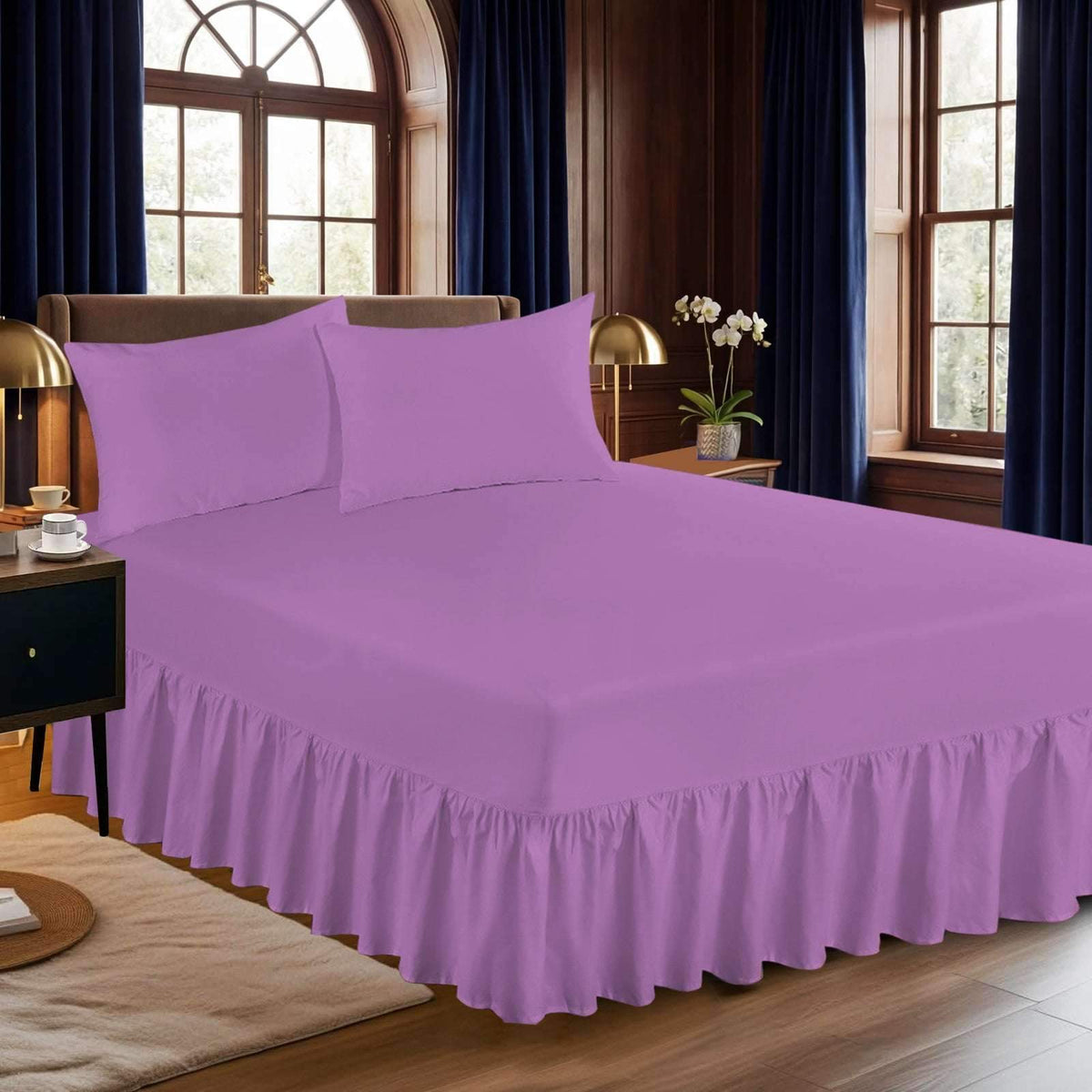 Extra Deep Fitted Valance Sheet – Soft, Elasticated Fit
