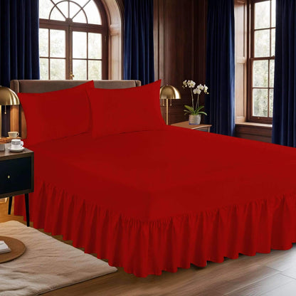 Extra Deep Fitted Valance Sheet – Soft, Elasticated Fit