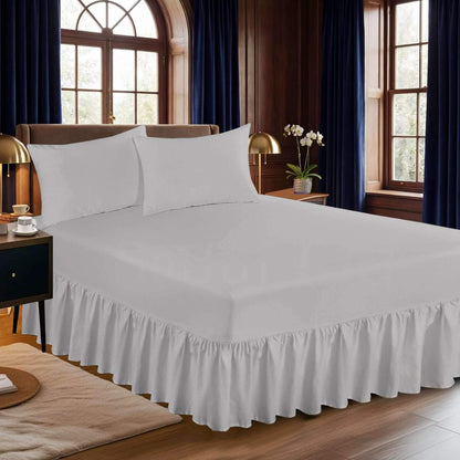 Extra Deep Fitted Valance Sheet – Soft, Elasticated Fit