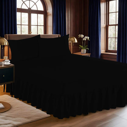 Extra Deep Fitted Valance Sheet – Soft, Elasticated Fit