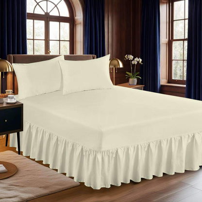 Extra Deep Fitted Valance Sheet – Soft, Elasticated Fit
