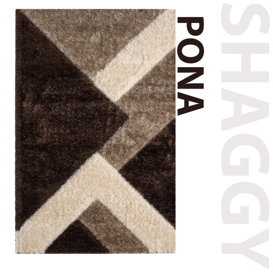 Pona Nova Deep Pile Shaggy Rug – Soft Area Carpet