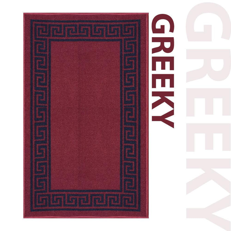 Greek Pattern Runner Rug – Hallway & Kitchen Mat