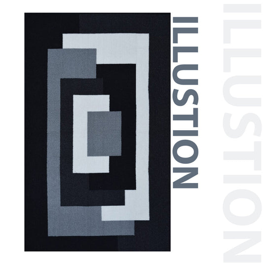 Illusion Geometric Runner Rug – Non-Slip Hall Mat
