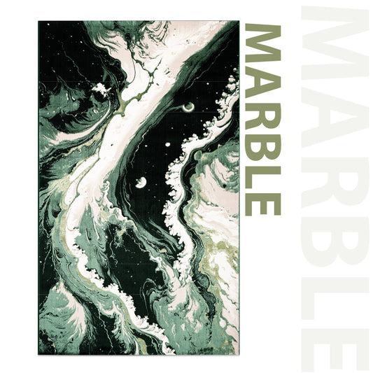 Marble Luxe Area Rug – Modern Marble Pattern