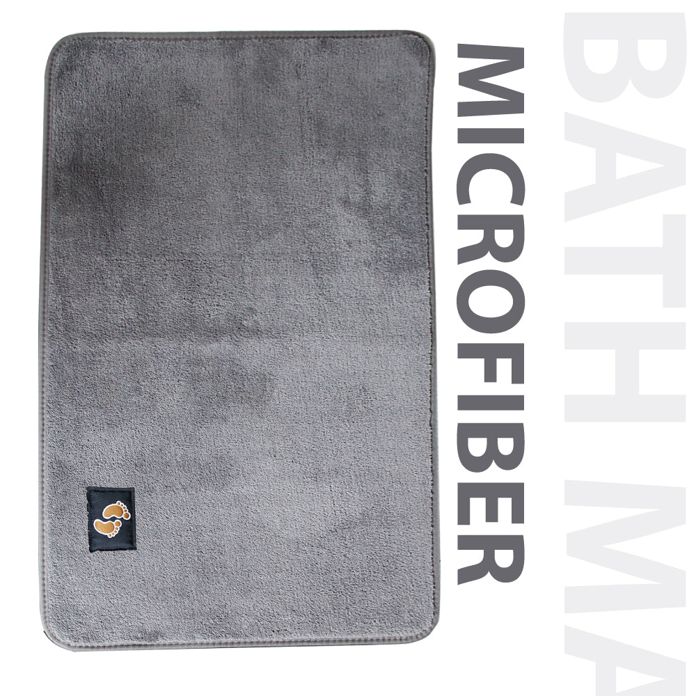 Microfibre Non-Slip Bath Mat – Bathroom Floor Rug