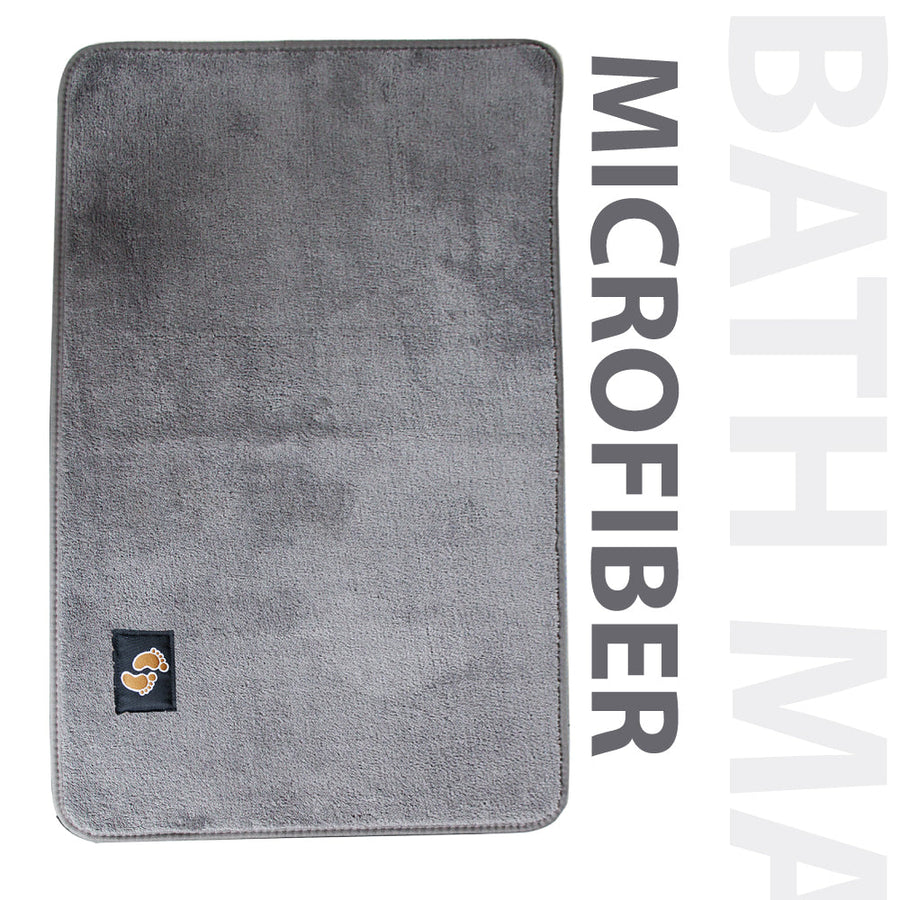 Microfibre Non-Slip Bath Mat – Bathroom Floor Rug