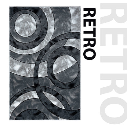 Retro Modern Statement Living Room Rug